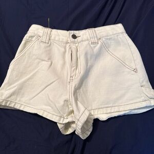 PacSun Off-White Jean Shorts